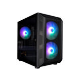 Корпус 1stPlayer D3-G7-PLUS RGB Black, Window, 2*200мм 1*140мм RGB LED, USB 3.0, mATX, без БП