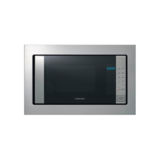 Микроволновая печь встраиваемая Samsung FW77SUT/BW, 20л, 800Вт, тактовая, биокерамика, дверца открывается кнопкой, серебристый
