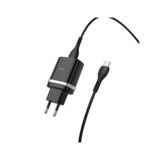 Зарядное устр-во USB Hoco C12Q c Type-C Smart QC3.0 black