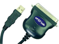  USB - LPT cable AM/36M 1.5m STLab U-191,  Prolific PL-2305