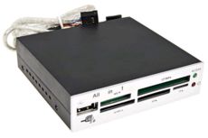 Card Reader 3,5" Gembird FDI2-ALLIN1-S USB2.0   CF/MD/SM/MS/SD/MMC/XD Silver