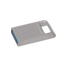 USB3.1 Flash Drive 128 Gb Kingston DTMicro USB 3.1/3.0 Type-A Metal Silver (DTMC3/128GB)