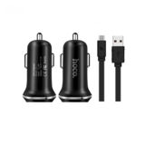 Автомобільний зарядний пристрій Hoco Z1 c Lightning USB (2USB, 2.1А) black