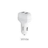 Автомобільний зарядний пристрій Hoco Z36 (2USB 2.4A) c Lightning white
