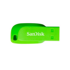 USB Flash Drive 16 Gb SanDisk Cruzer Blade Green Electric (SDCZ50C-016G-B35GE)