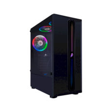  1stPlayer RB-3-R1-BK Color LED Black, Window, 3*120 Color LED, USB 3.0, ATX,  