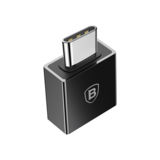 Переходник USB - Type-C Baseus Exquisite CATJQ-B01 (Type-C Male to USB Female) Black