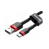 Кабель USB 2.0 Type-C - 2.0 м Baseus Cafule Cable 3A Red+Black CATKLF-C91