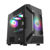 Корпус 1stPlayer D3-A-G7-MAX-BK Black, Window, 1*200мм, 1*140мм, USB 3.0, MicroATX, без БП
