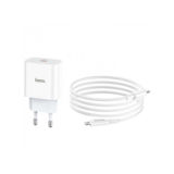 Зарядное устр-во USB 220В Hoco C76A PD+QC3.0 white
