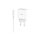 Зарядний пристрій USB 220В Hoco C76A Speed source PD3.0 set to Lightning white