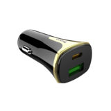 Автомобільний зарядний пристрій Hoco Z31A PD+ QC3.0 (2USB 2.4A) c Type to Lightning black