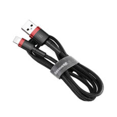  USB 2.0 Lightning - 0.5  Baseus Cafule 2.4A Red+Black CALKLF-A19