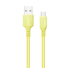  USB 2.0 Micro - 1.0  ColorWay (soft silicone) 2.4,  (CW-CBUM043-Y)