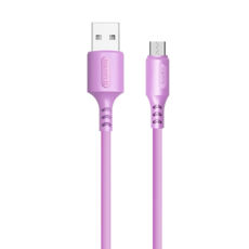  USB 2.0 Micro - 1.0  ColorWay (soft silicone) 2.4,  (CW-CBUM044-PU)