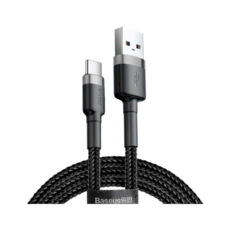  USB 2.0 Type-C - 0.5  Baseus Cafule CATKLF-AG1, 3A Gray+Black