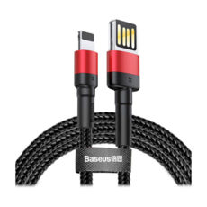  USB 2.0 Lightning - 1.0  Baseus Cafule Cable ?Special Edition? Red+Black CALKLF-G91