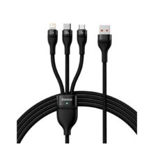  31 USB 2.0 - 1.2  Baseus CASS030001 Flash Series ? 100W (Lightning+MicroUSB+Type-C) Black