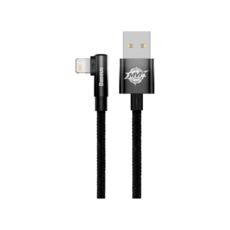  USB 2.0 Lightning - 1.0  Baseus MVP 2 Elbow-shaped Fast Charging (CAVP000001) 2.4A Black