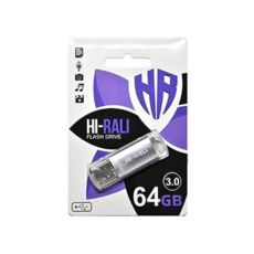 USB 3.0 Flash Drive 64 Gb Hi-Rali Rocket Silver (HI-64GB3VCSL)