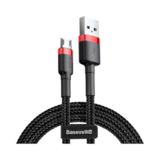 Кабель USB 2.0 Micro - 3.0 м Baseus CAMKLF-H91 cafule Cable 2A Red+Black
