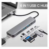 Хаб-юсб Type-C SmartGo 6-в-1 USB3.0, USB2.0, HDMI (4K/30Hz), SD, MicroSD, USB C