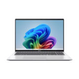 Ноутбук Asus VivoBook 16 M1607KA-MB060 (90NB15F2-M004D0) Cool Silver; 16" WUXGA 1920 x 1200 (16:10) IPS матовий, AMD Ryzen AI 7 350 (8C/16T*2.0-5.0GHz), RAM 16GB DDR5 (0/1), SSD 1TB, AMD Radeon Graphics, WiFi6 2x2+ BT5.3, 2xUSB-A 3.2, 2xUSB 3.2 (Type-C+PD 65W+DP), 1x HDMI 2.1, підсвітка клавіатури, DOS, 42Wh, 1.88kg