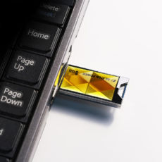 USB Flash Drive 8 Gb SILICON POWER Touch 850 Amber (Gold)