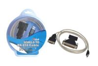 Конвертер USB - Com 2.0 Viewcon VEN24 (кабель-переходник USB2.0-COM(9+25pin),блистер)