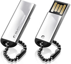USB Flash Drive 8 Gb SILICON POWER Touch 830 Silver (SP008GBUF2830V1S)