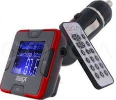  3  FM Transmitter USB+ SD MCC with remote BLACK rotated (CUFM22GRX) red