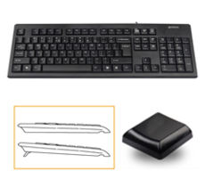  A4Tech KR-83 USB () X-slim, w/Ukr Comfort Key, 104 ,  Enter