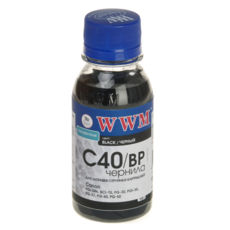  WWM CANON PG-37/40/50, PGI-5Bk, BCI-15, Black Pigment, 100  C40/BP