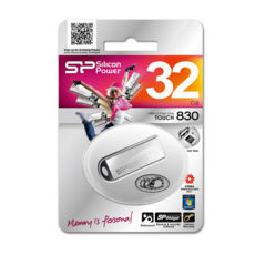 USB Flash Drive 32 Gb SILICON POWER Touch 830 Silver