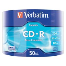  CD-R 50 Bulk VERBATIM 700MB/80min 52X Wrap (43787) Extra 