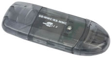   Gembird FD2-SD-1, USB 2.0,   SD, MMC, RS-MMC