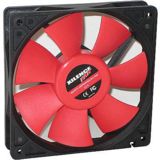 Вентилятор 120 mm Xilence XPF120.R, 120x120x25мм, червоний, small 3 pin + 4 pin male