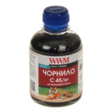 Чернила WWM CANON PG-440/445/80, PGI-450Bk, Black Пігментне, 200 г (C45/BP)
