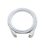 Кабель HDMI 1.0 м Cablеxpert (CC-HDMI4-W-1M) v.1.4, вилка/вилка, позолочені конектори, білий