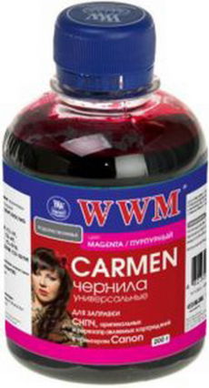  WWM CANON Universal CARMEN, CL-31/38/41/51/511/513, CLI-8M/36/426M/521M, Magenta, 200  CU/M