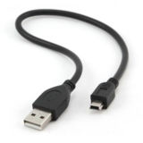 Кабель USB 2.0 MINI - 0.3 м Cablexpert CCP-USB2-AM5P-1, преміум якість, 5-пін