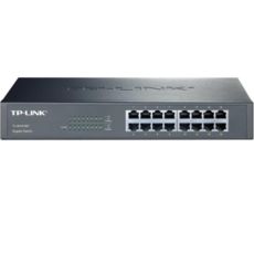   TP-LINK TL-SG1016D (16-port Gigabit Desktop/Rackmount Switch, 16 x 10/100/1000M RJ45 ports, metal case)