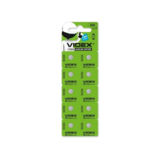 Батарейки для часов Videx AG 0 (LR521) BLISTER CARD 10 pcs