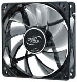 Вентилятор 80 mm Deepcool WIND BLADE 80 для корпусу 80x80x25мм, HB, 1800об/хв, 20дБ, LED блакитний, напівпрозорий чорний