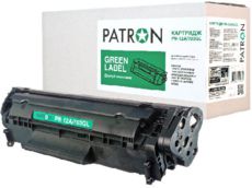  Canon 703, Black, LBP-2900/3000, HP LJ 1010/1012, 2k, PATRON GREEN Label (PN-12A/703GL)