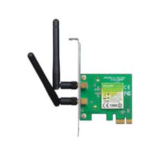   PCI-E TP-LINK TL-WN881ND Wireless N300 PCI Express Adapter, 300Mbps, w/WPS Button, IEEE 802.1b/g/n, 64/128 bit WEP, WPA/WPA2