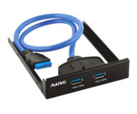 Хаб-юсб 3.0 Maiwo KC010 перед.панель 3,5" 2 порта USB 3.0 черный