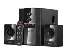   2.1 SVEN MS-1820 (black) Active system 2.1 18W Woofer + 2*11W speaker, FM, SD, USB, LED display, 