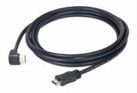 Кабель HDMI 3м Cablexpert (CC-HDMI490-10), V.1.4, позолочені конектори, кутовий 90град.