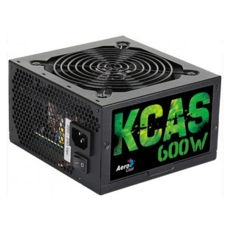   Aerocool KCAS 600 (EN53299) 600W ATX v.2.3,Fan12s 20+4pin, 2x6+2pin, HDD/FDD/SATA 4/1/7